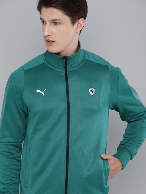 

PUMA Motorsport Men Teal Blue Solid Ferrari Style T7 Track MSP Jacket