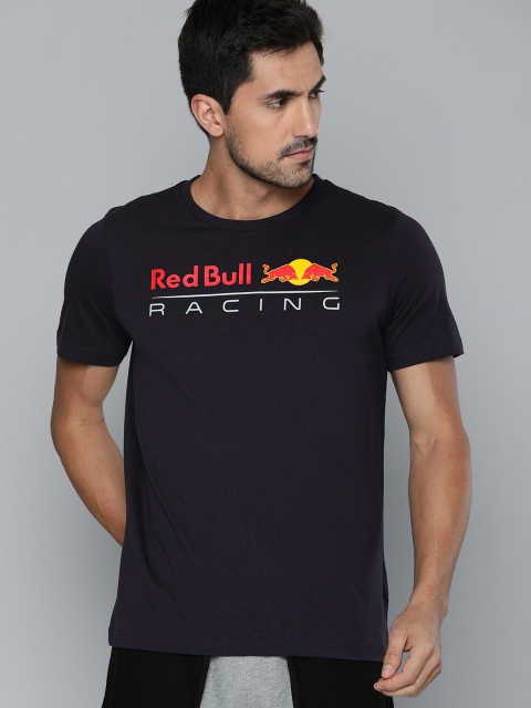 

PUMA Motorsport Men Blue Printed RBR Logo Tee Round Neck Pure Cotton T-shirt