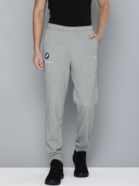 

PUMA Motorsport Men Grey Melange Solid BMW MS ESS Joggers With Printed Detailing