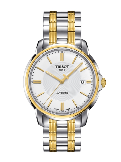 

TISSOT Men White Automatics III Date Analogue Watch T0654072203100