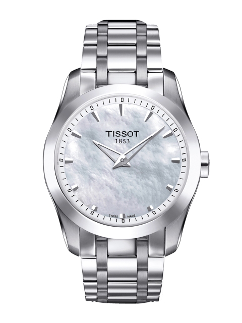 

TISSOT Women White Mother of Pearl Secret Date Analogue Watch T0352461111100