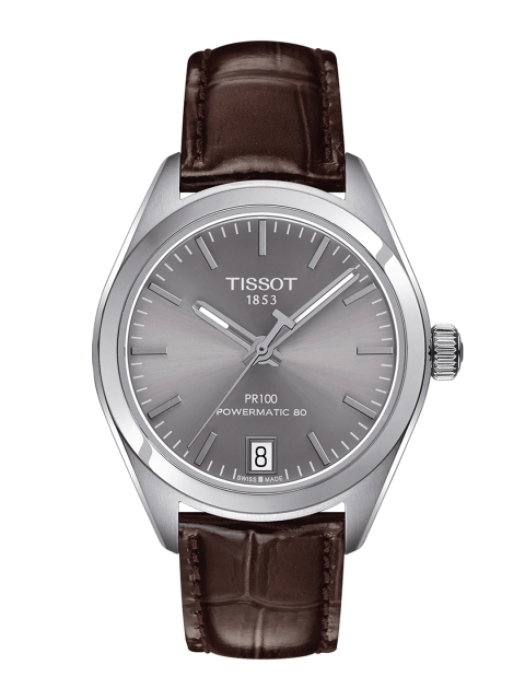 

TISSOT Women Silver-Toned PR 100 Powermatic 80 Analogue Watch T1012071607100