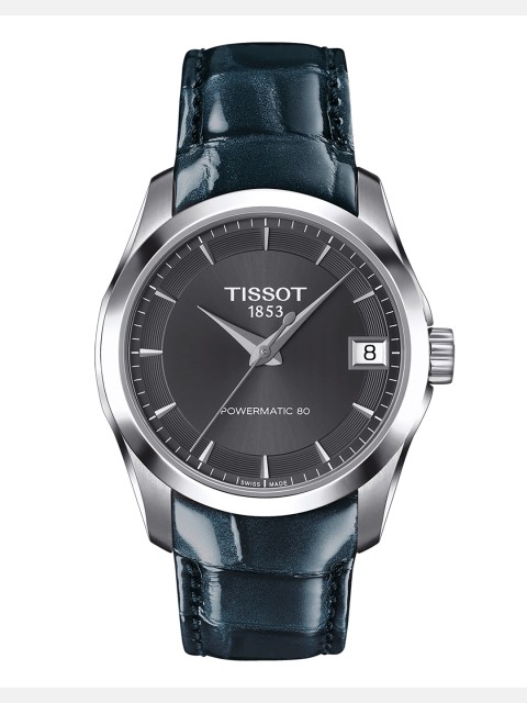 

TISSOT Women Black Couturier Powermatic 80 Swiss Analogue Watch T0352071606100