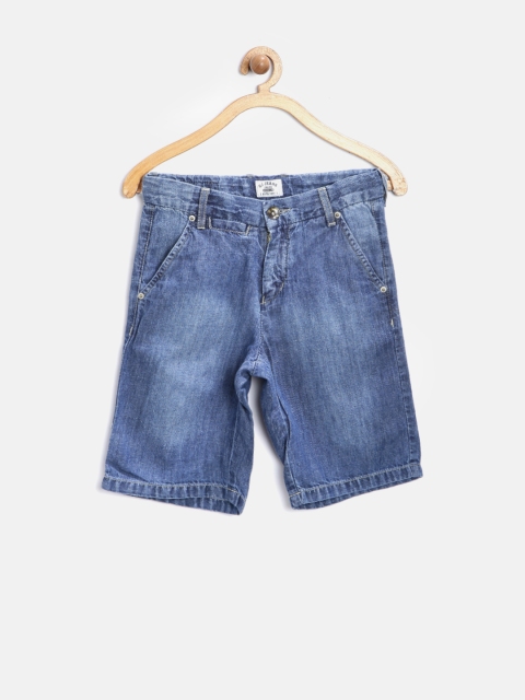 

GJ Unltd Jeans by Gini & Jony Boys Blue Washed Denim Shorts