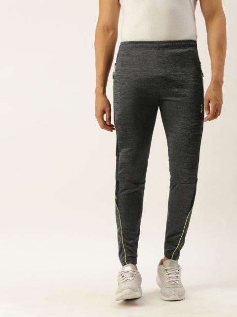 

Campus Sutra Men Charcoal Grey Self Design Outdoor Track Pants
