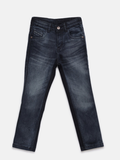 

Gini and Jony Boys Blue Slim Fit Mid-Rise Clean Look Jeans