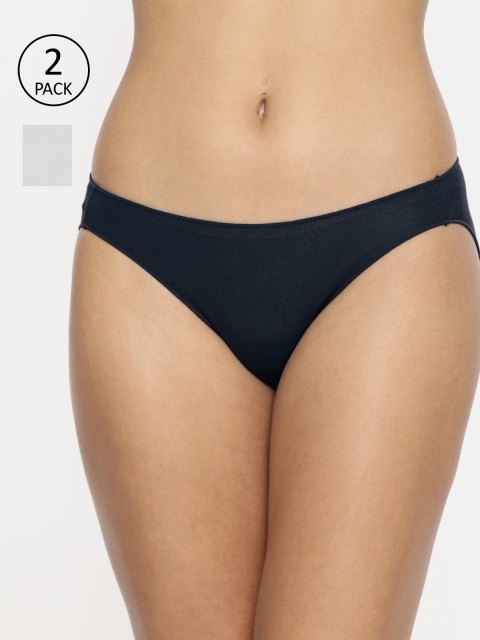 

Jockey Women Pack of 2 Bikini Briefs, Navy blue