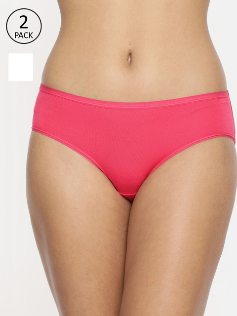 

Jockey Women Pack of 2 Solid Briefs, Pink