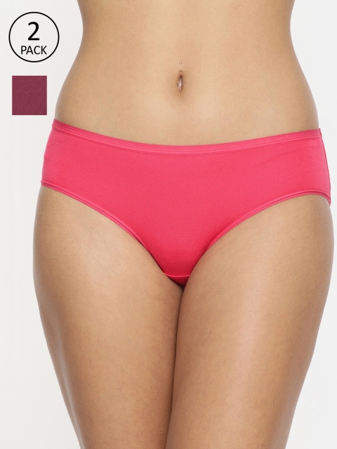 

Jockey Women Pack of 2 Solid Bikini Briefs, Pink