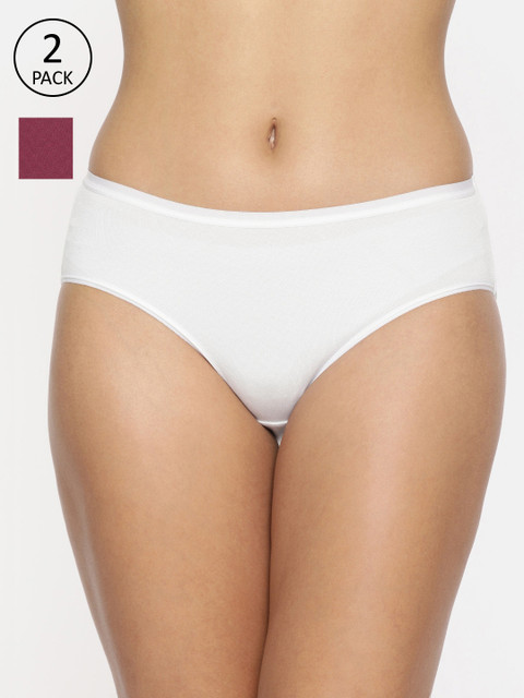 

Jockey Women Pack of 2 Solid Briefs, White