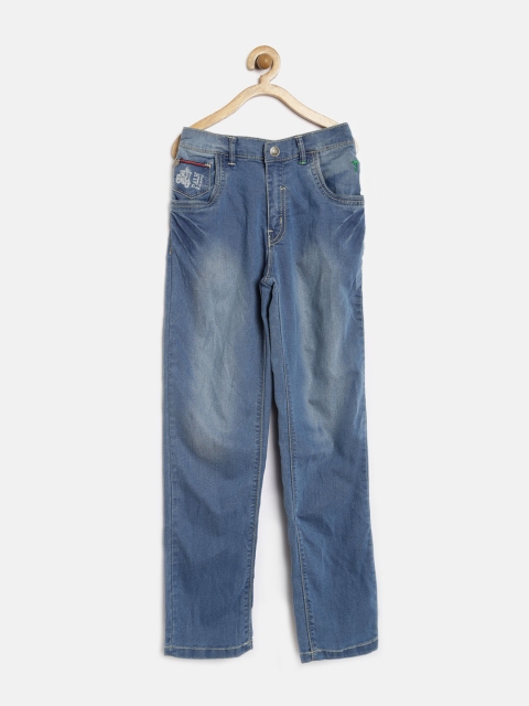 

Palm Tree by Gini & Jony Boys Blue Washed Stretchable Jeans