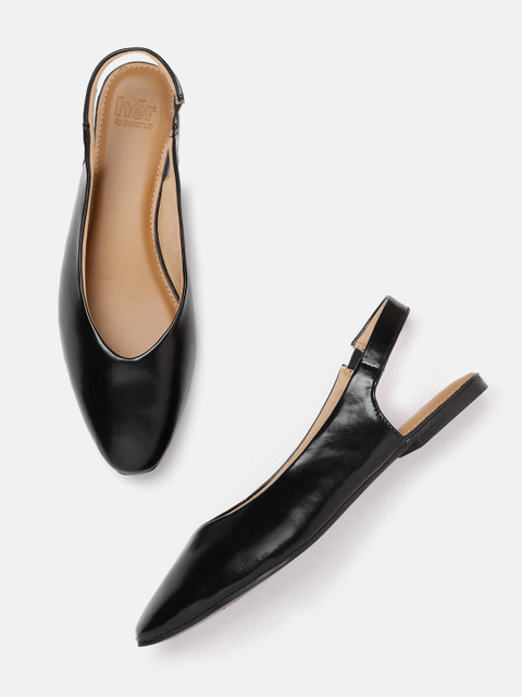 

her by invictus Women Black Solid Flats