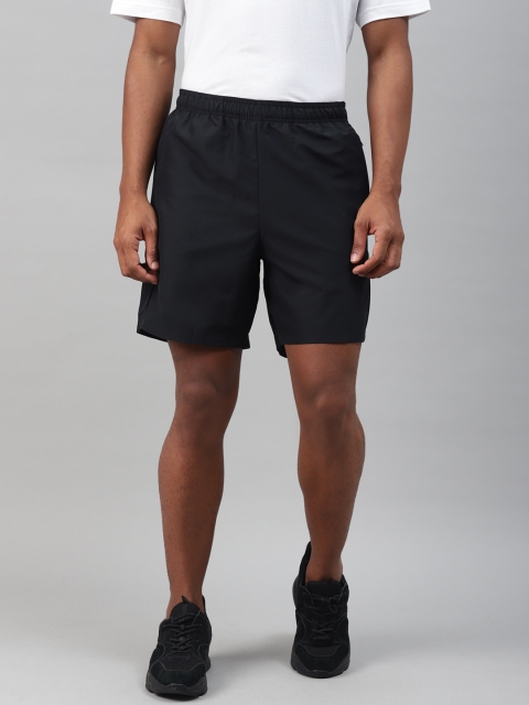

ADIDAS Men Black Brand Logo Print Detail Regular Fit LIN Chelsea Sports Shorts