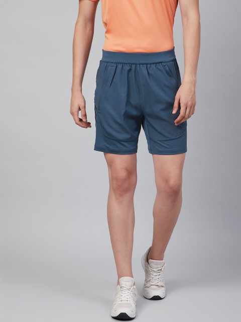 

ADIDAS Men Navy Blue AERO3S PB Solid Training Shorts