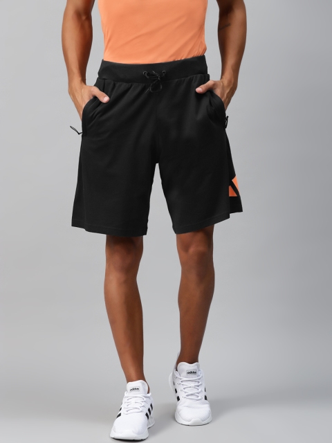 

ADIDAS Men Black Solid Pure Cotton FI SJMSH Shorts