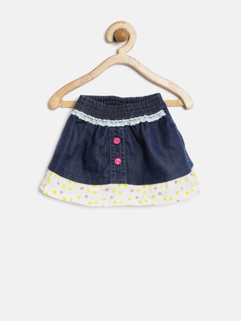 

Gini & Jony Baby Girls Navy Heart Print A-Line Skirt, Navy blue