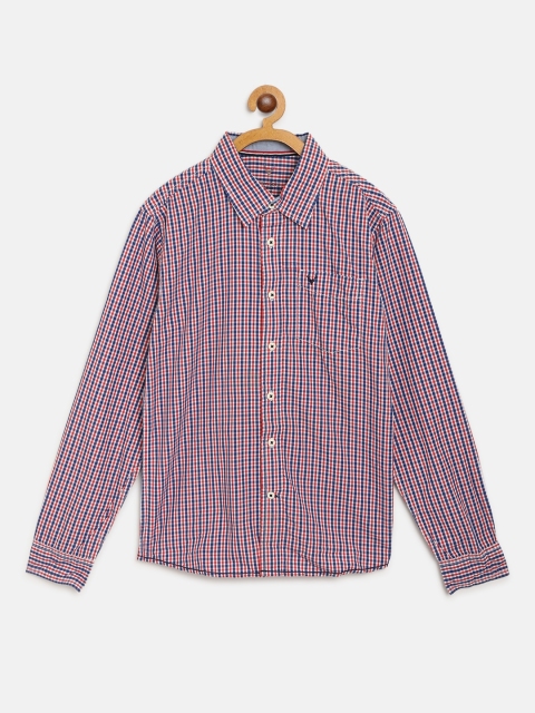 

Allen Solly Junior Boys White & Red Checked Cotton Casual Shirt