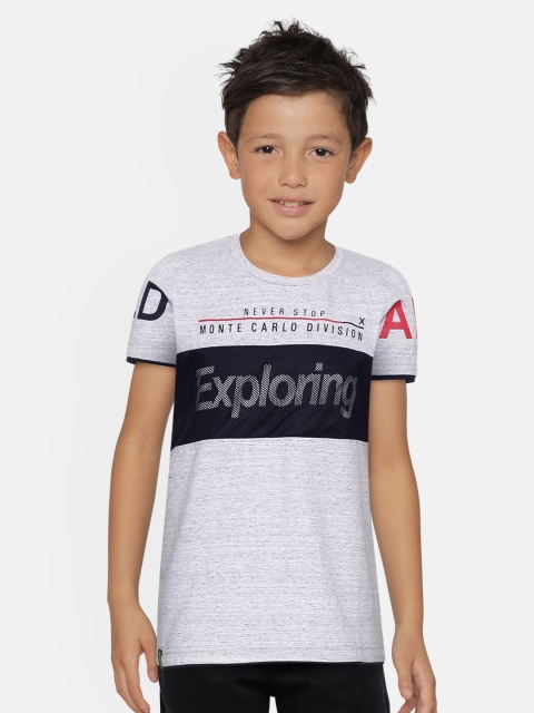

Monte Carlo Boys Blue Printed Round Neck T-shirt