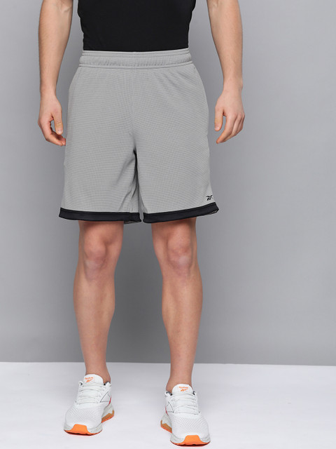 

Reebok Men Grey WF Solid Training Shorts