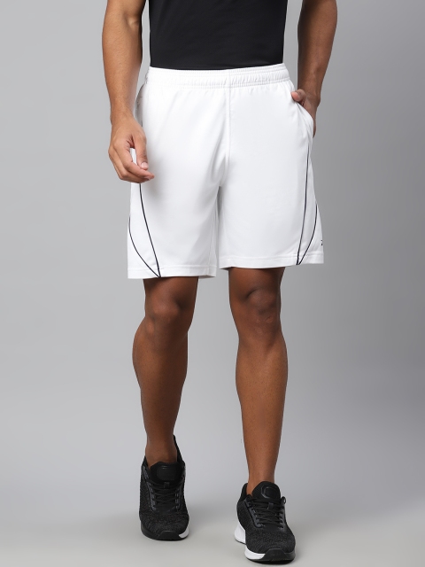 

Reebok Men White TRICO Solid Regular Fit Sports Shorts
