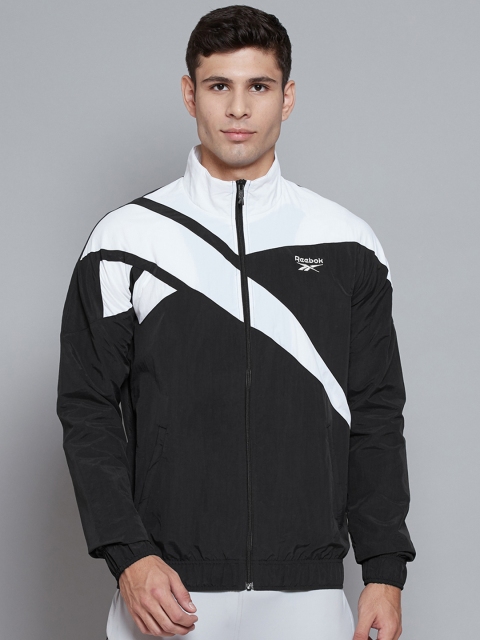 

Reebok Classic Unisex Black Colourblocked Vector F FR Track Outdoor Sporty Jacket