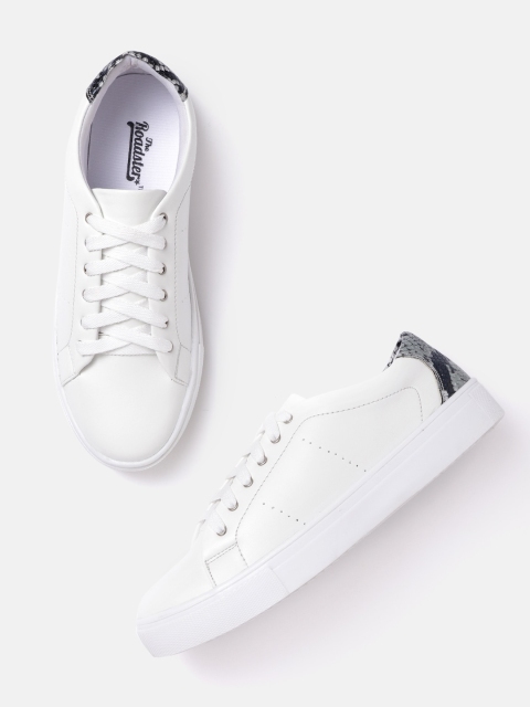 

Roadster Women White Solid Sneakers