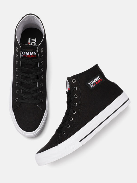 

Tommy Hilfiger Men Black MID CUT LONG Sneakers
