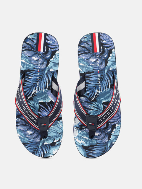 

Tommy Hilfiger Men Blue Printed Thong Flip-Flops