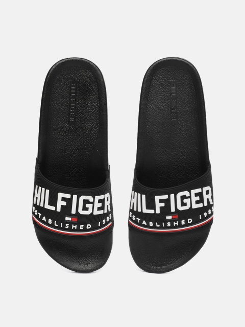 

Tommy Hilfiger Men Black Printed Sliders