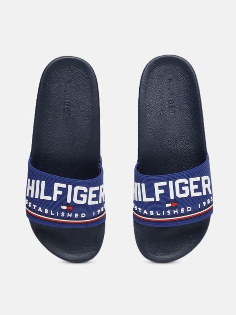 

Tommy Hilfiger Men Blue Brand Logo Printed TMELDIN Sliders