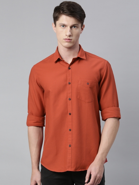 

Louis Philippe Sport Men Orange Slim Fit Solid Casual Shirt