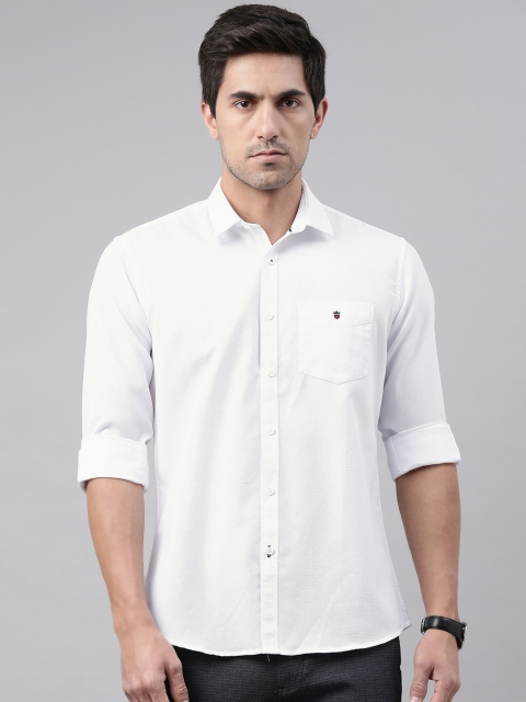 

Louis Philippe Sport Men White Slim Fit Solid Casual Shirt