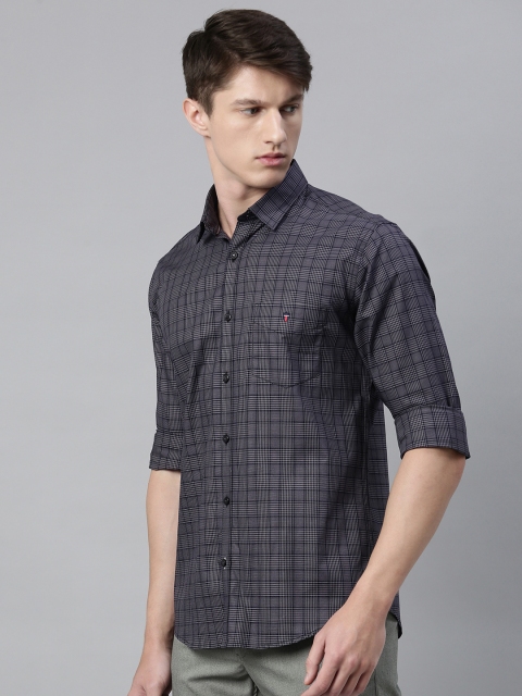 

Louis Philippe Sport Men Grey & Black Slim Fit Checked Casual Shirt