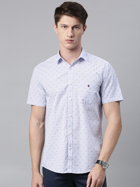 

Louis Philippe Sport Men Blue Slim Fit Printed Casual Shirt