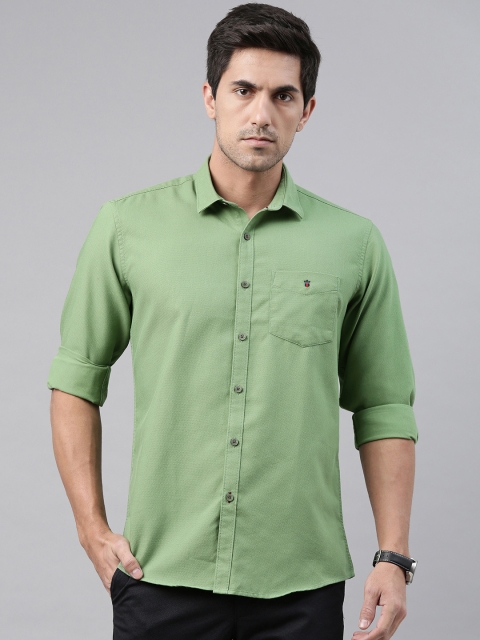 

Louis Philippe Sport Men Sea Green Slim Fit Solid Casual Shirt
