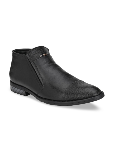 

Hitz Men Black Flat Boots