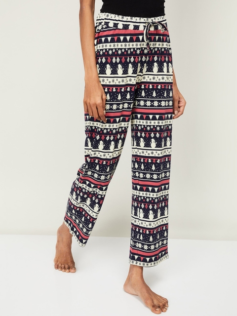 

Ginger by Lifestyle Women Multicoloured Printed Pyjamas, Multi