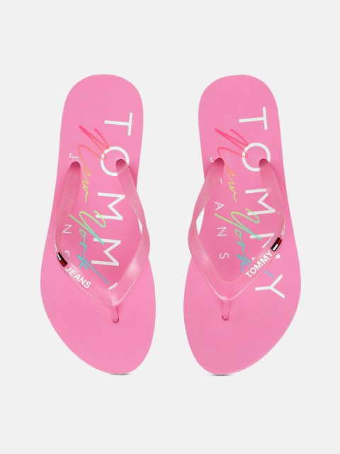 

Tommy Hilfiger Women Pink Printed Thong Flip-Flops