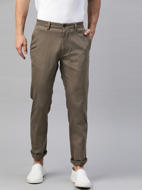 

Marks & Spencer Men Taupe Slim Fit Solid Chinos