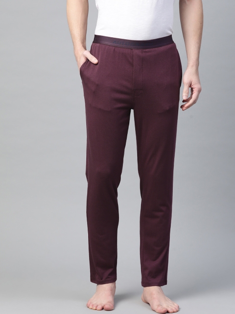 

Marks & Spencer Men Maroon Solid Lounge Pants