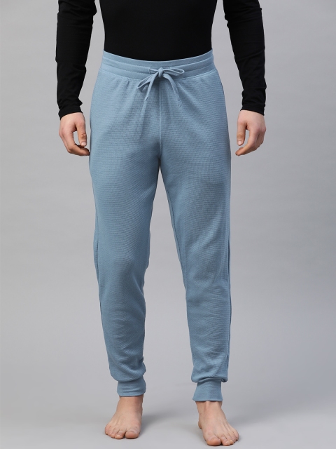 

Marks & Spencer Men Blue Self-Design Lounge Joggers