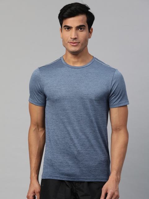 

Marks & Spencer Men Blue Self Design Round Neck T-shirt