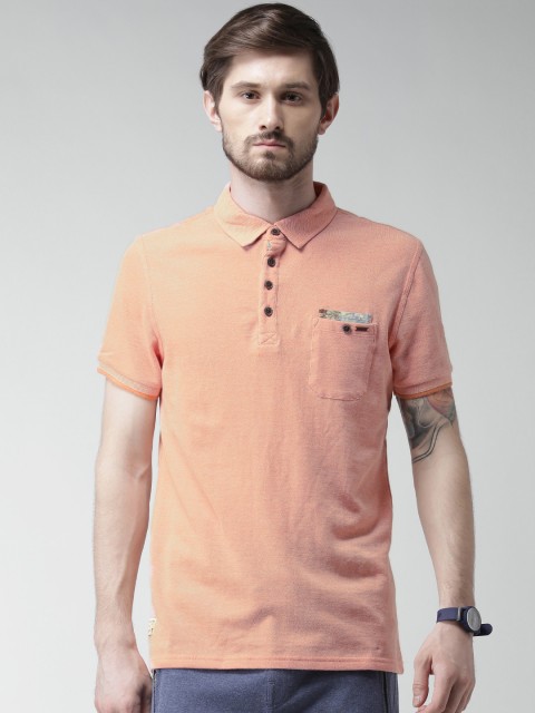 

Celio Peach-Coloured Polo T-shirt