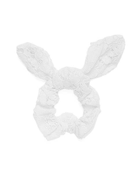 

Accessorize White Crochet Bunny Ponytail Holder