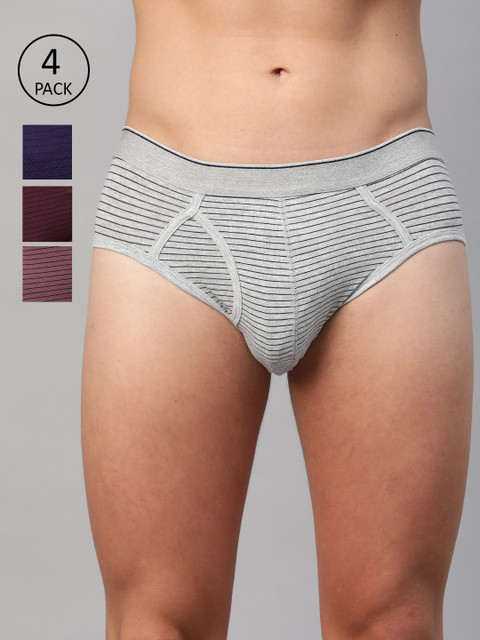 

Marks & Spencer Men Pack of 4 Basic Briefs T146723, Purple