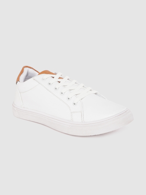 

The Roadster Lifestyle Co Men White Solid Sneakers