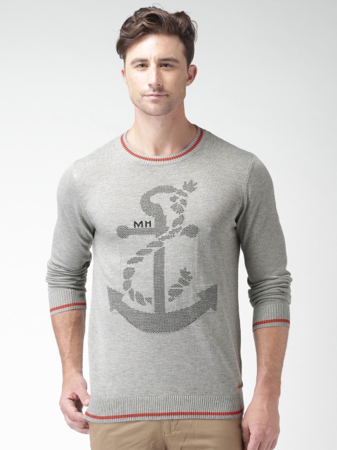 

Mast & Harbour Grey Melange Sweater