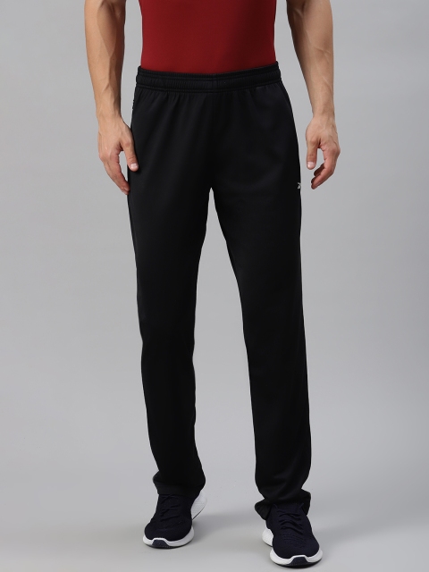 

Reebok Men Black Solid Regular Tapered Fit RBK Knit Training Track Pants