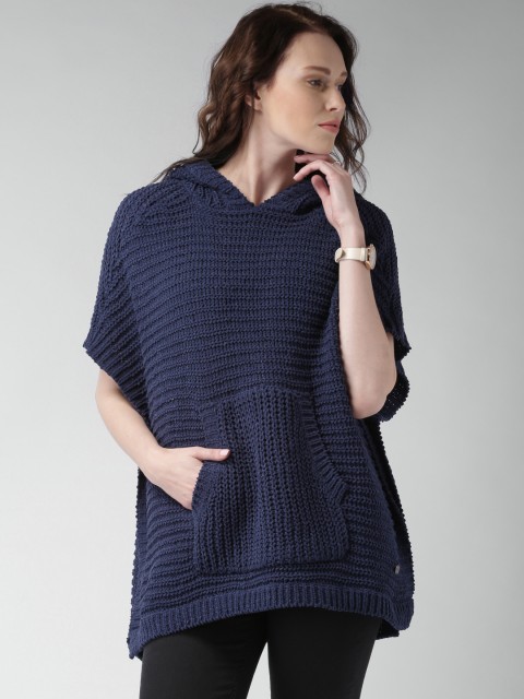 

Mast & Harbour Navy Hooded Sweater, Navy blue