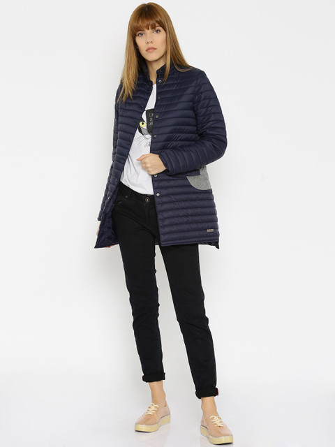 

Mast & Harbour Navy Padded Jacket, Navy blue